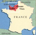 Carte de la Normandie